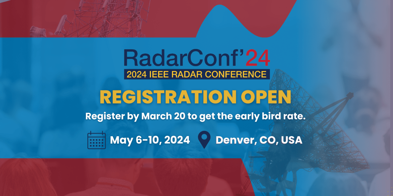 Register for RadarConf'24 IEEE AESS